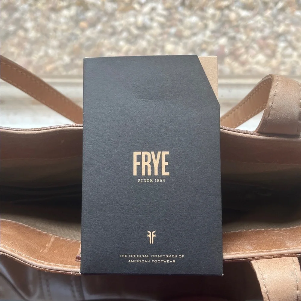 Authentic Frye Tan Leather Tote Bag Great  Condition - Picture 8 of 16